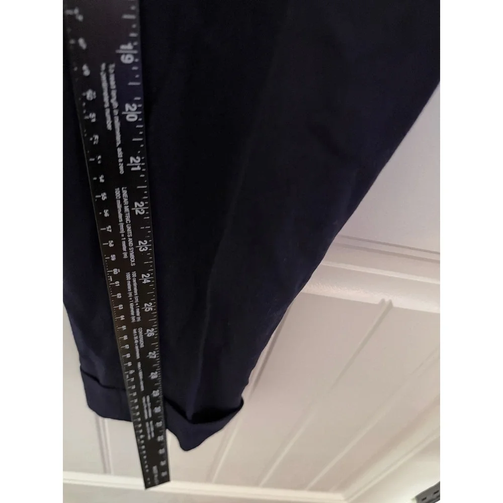SuitSupply Trousers Mens 26 Soho Wool Navy Blue Slim Fit Cuffed NEW